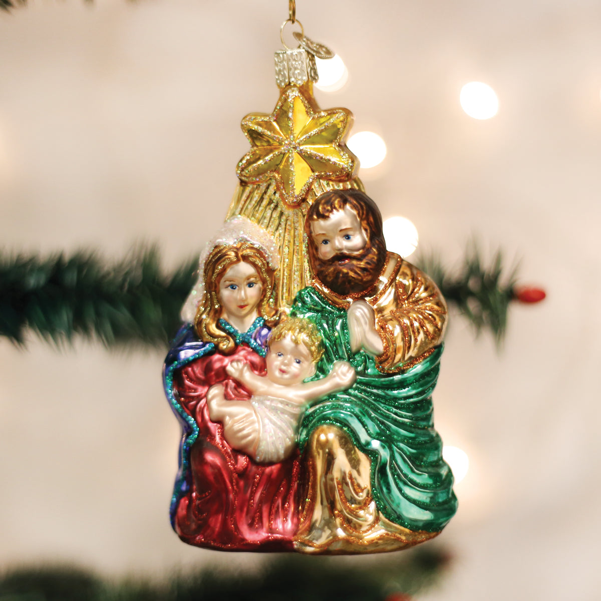 Holy Family With Star Old World Christmas