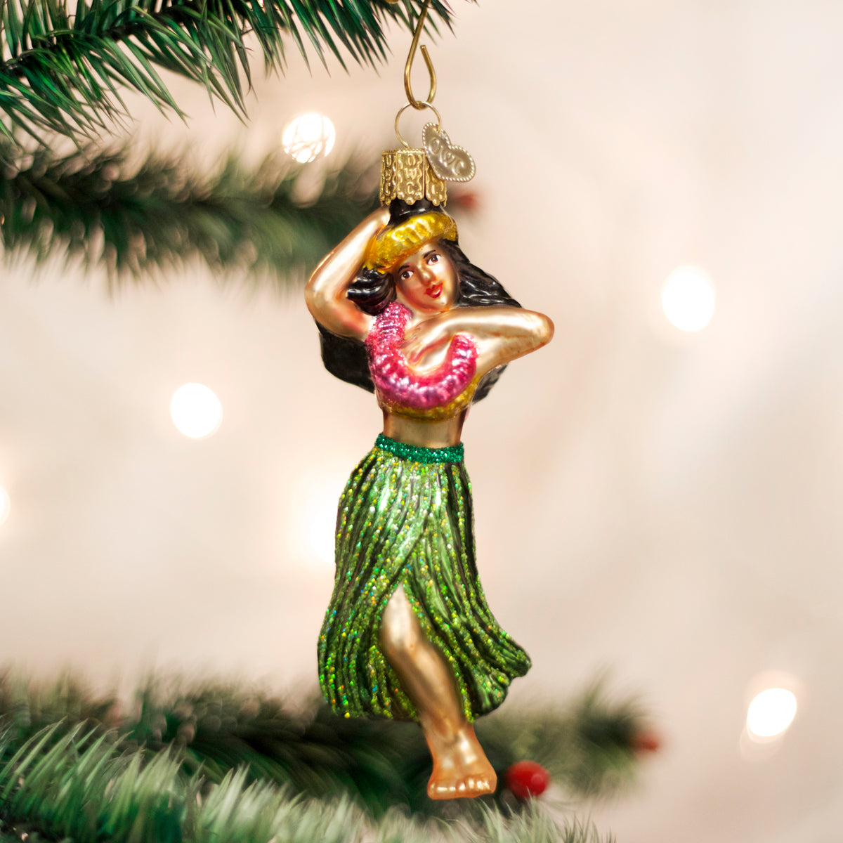 Hula Dancer Ornament Old World Christmas