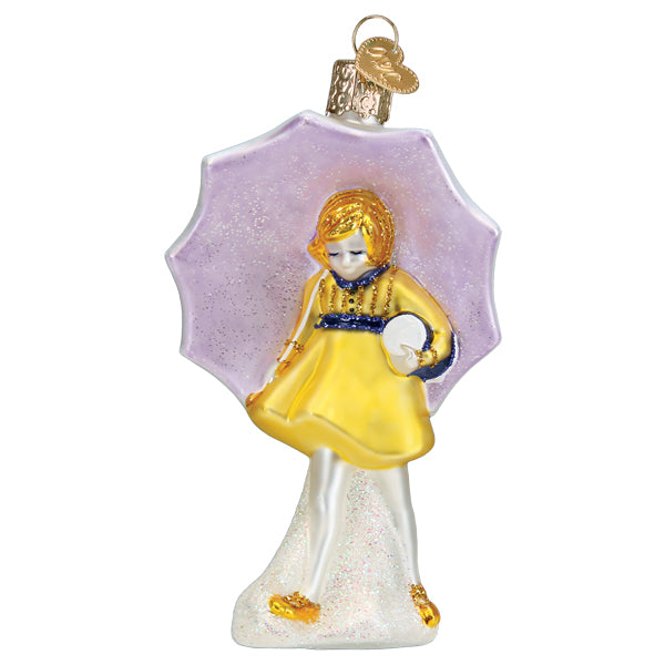 Morton Umbrella Girl Ornament Old World Christmas