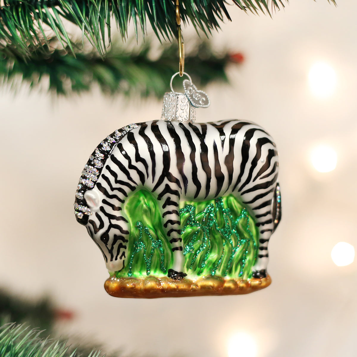 Zebra Ornament Old World Christmas