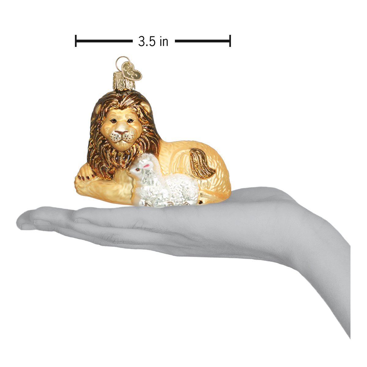 Lion And Lamb Ornament Old World Christmas
