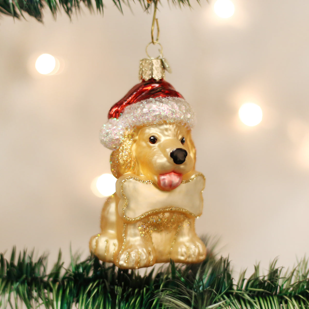 Jolly Pup Ornament Old World Christmas