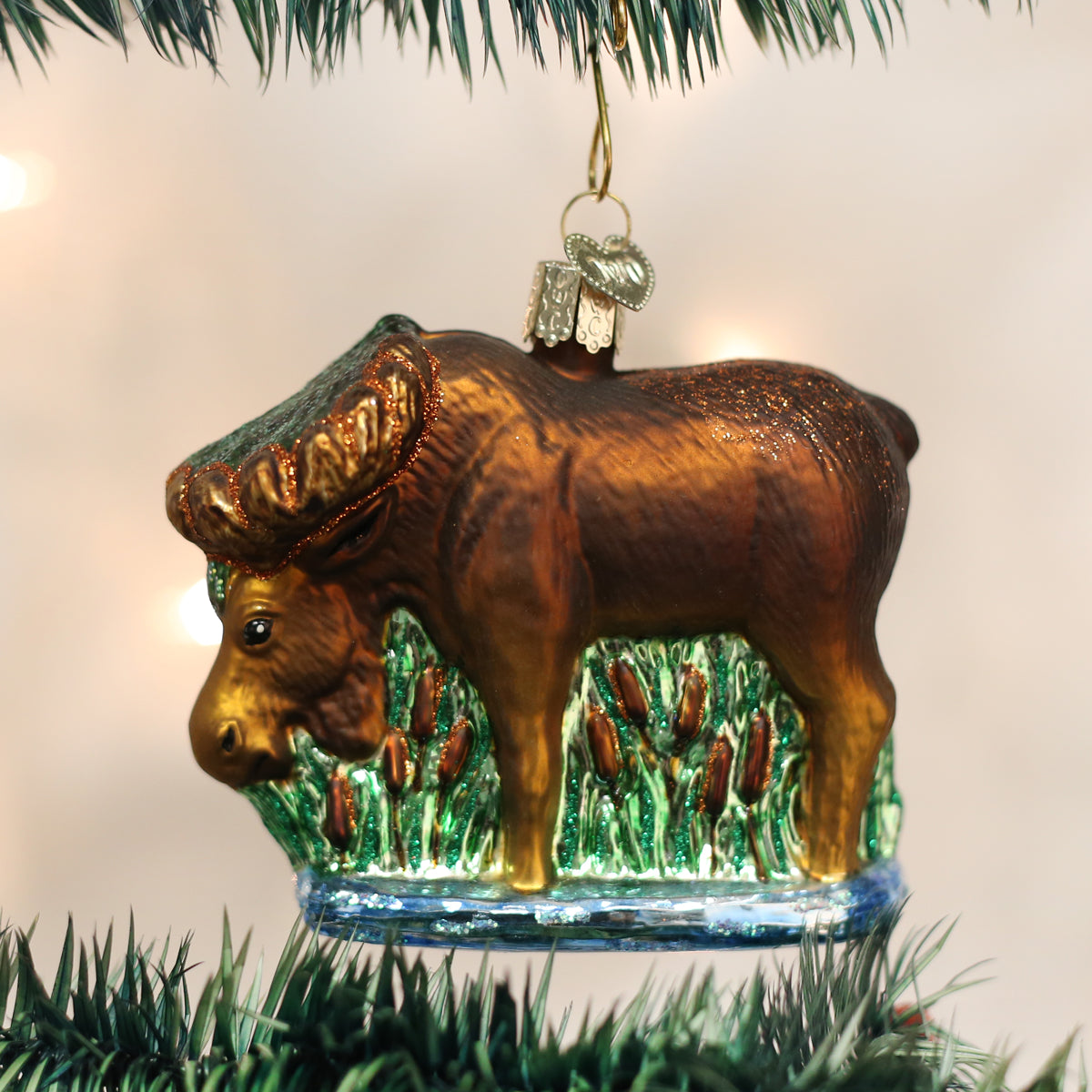 Munching Moose Ornament Old World Christmas