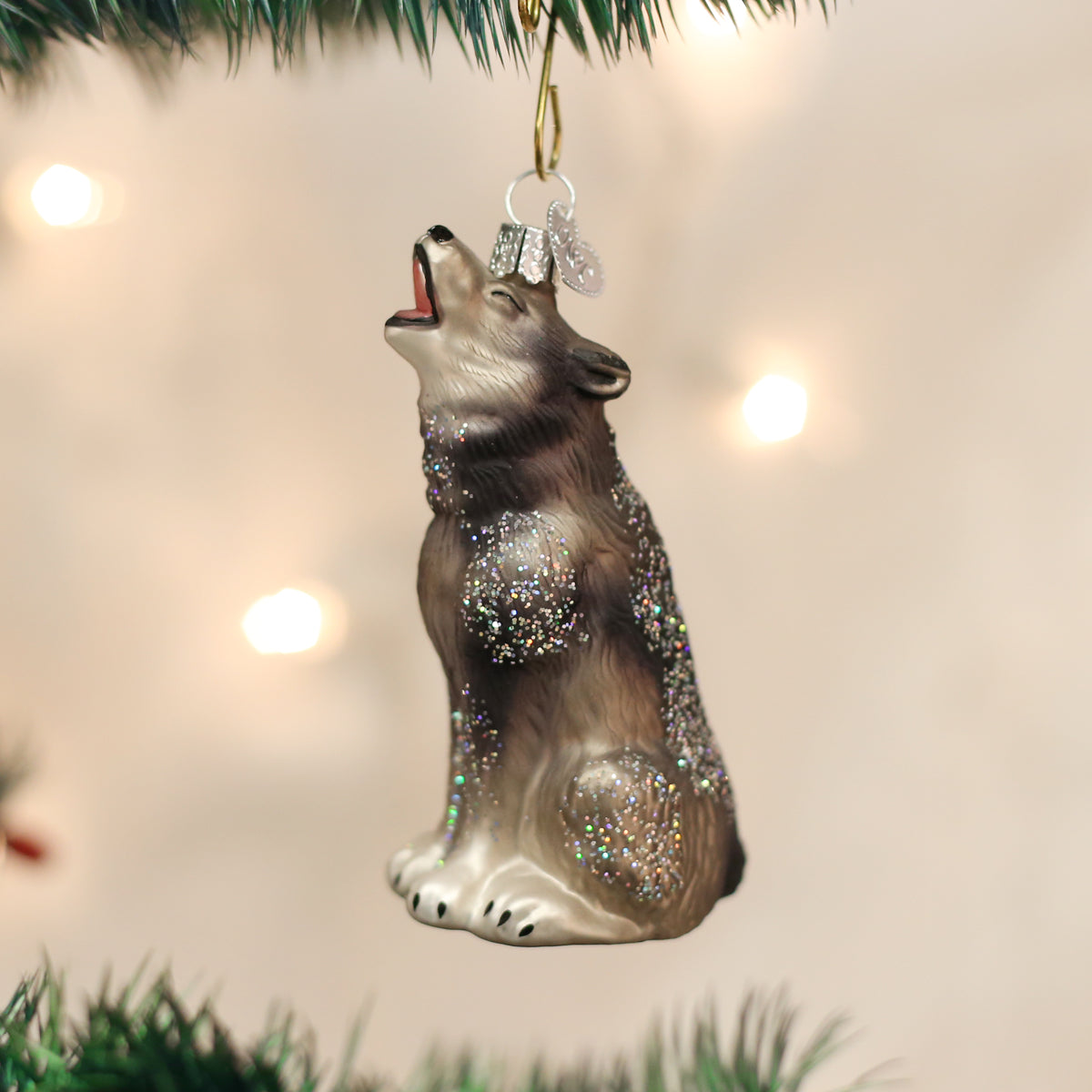 Howling Wolf Ornament Old World Christmas