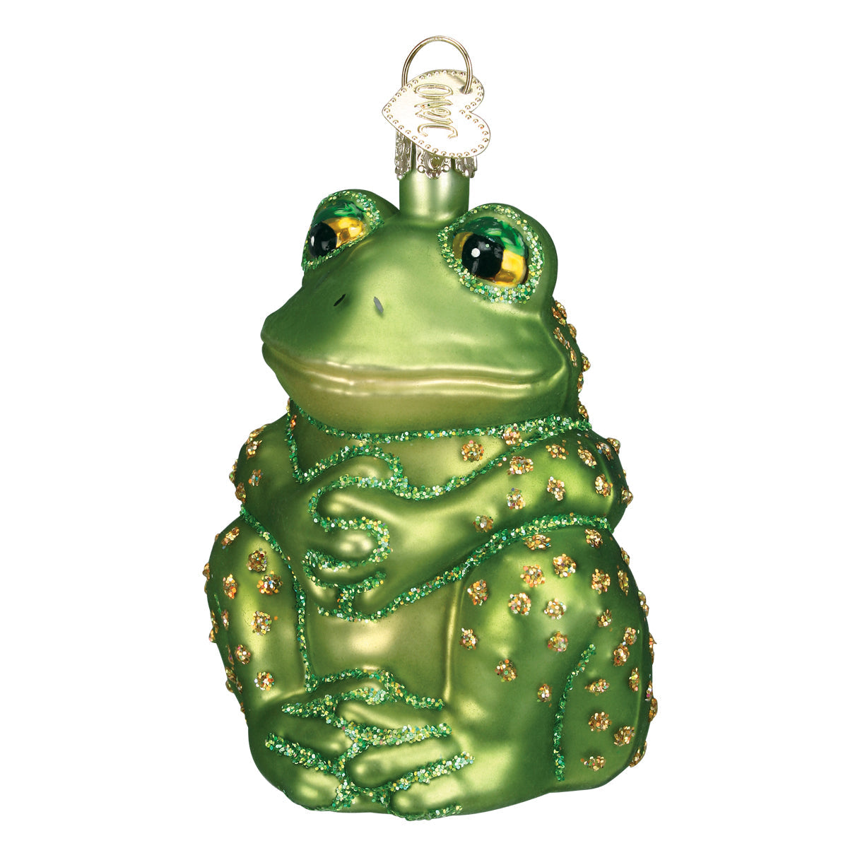 Sitting Frog Ornament Old World Christmas