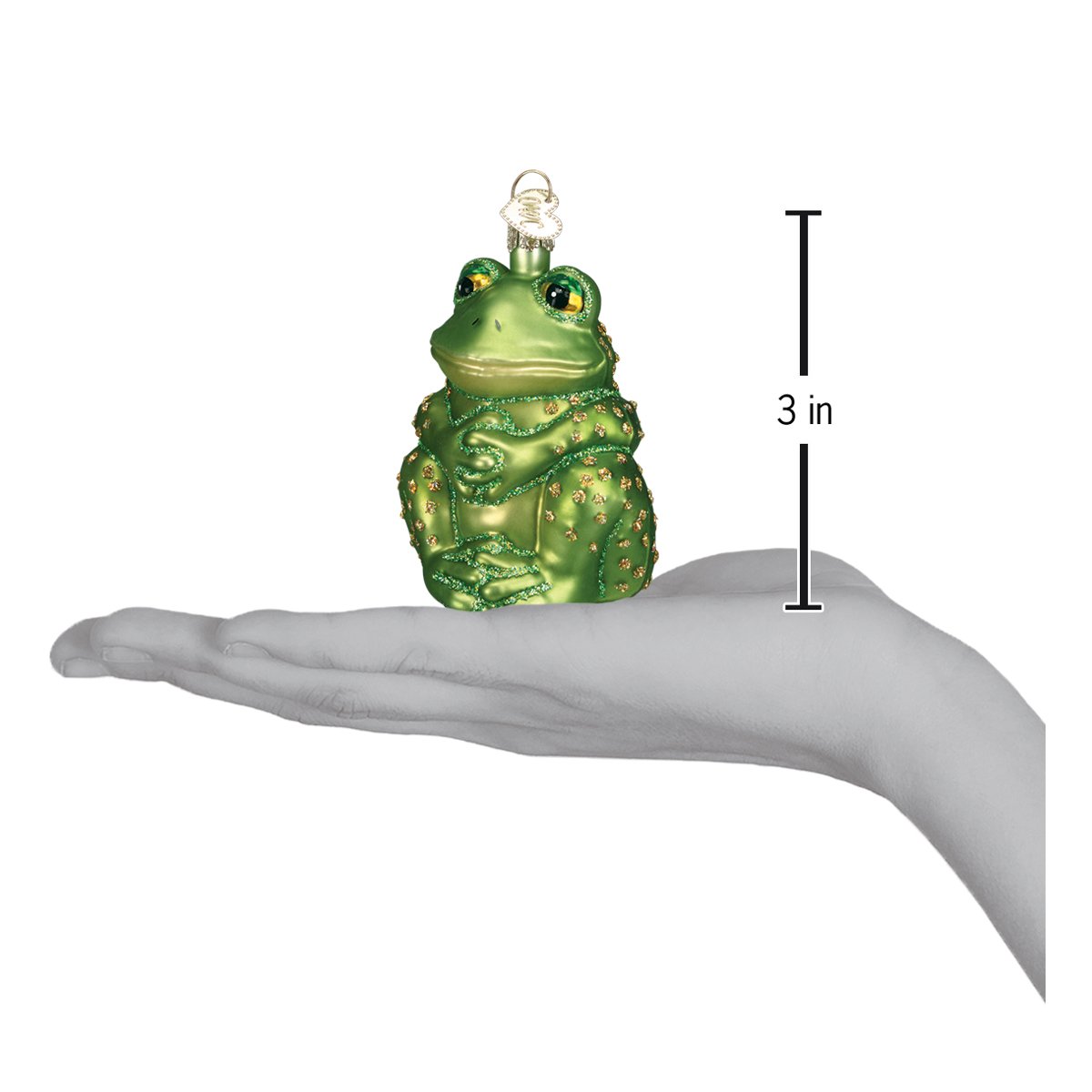Sitting Frog Ornament Old World Christmas