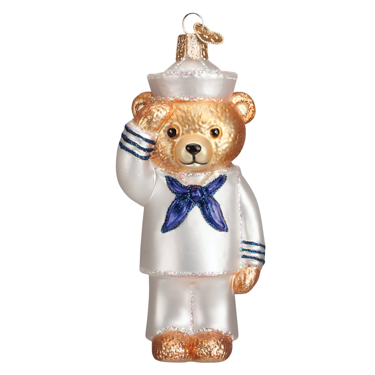 Navy Bear Ornament Old World Christmas
