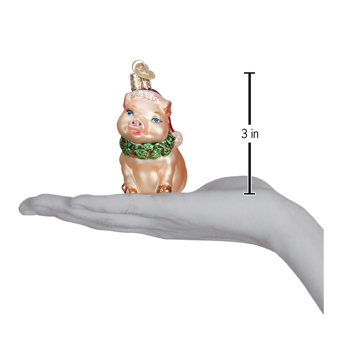 Holly Pig Ornament Old World Christmas