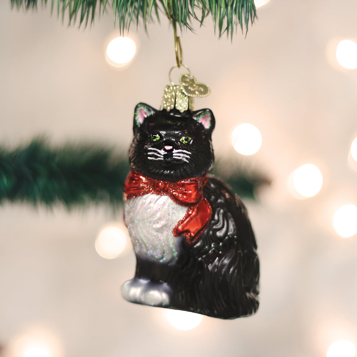 Tuxedo Kitty Ornament Old World Christmas