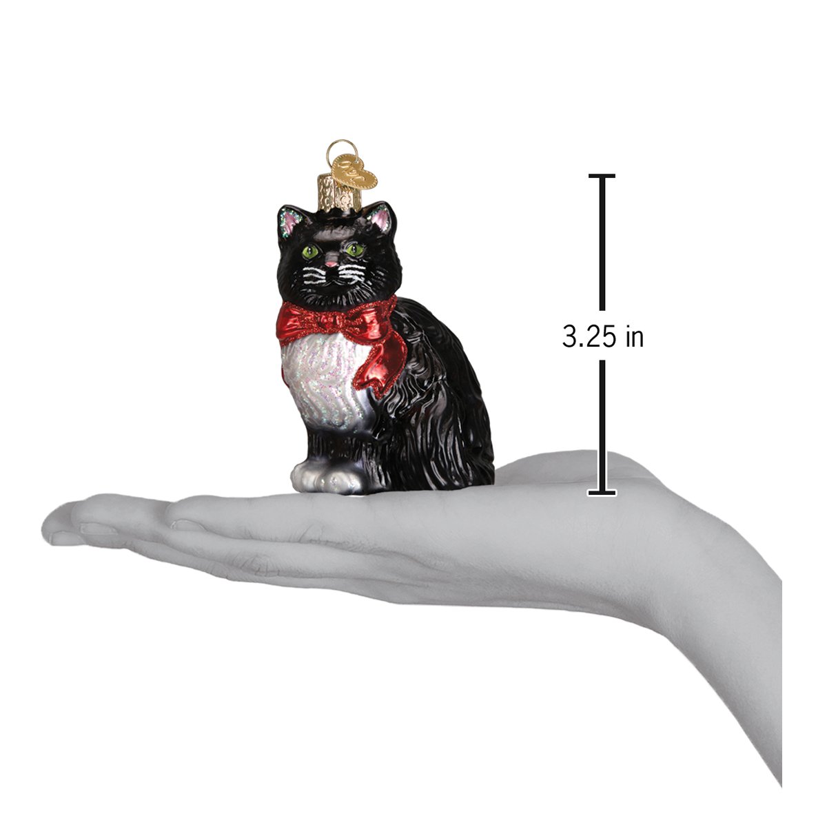 Tuxedo Kitty Ornament Old World Christmas