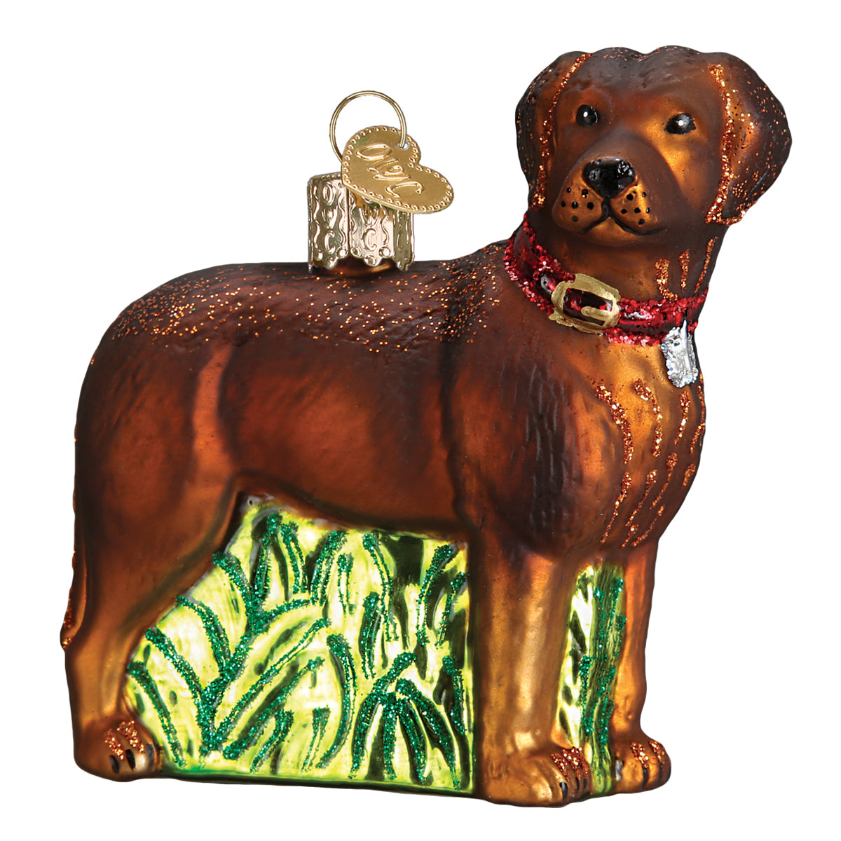 Standing Chocolate Lab Ornament Old World Christmas