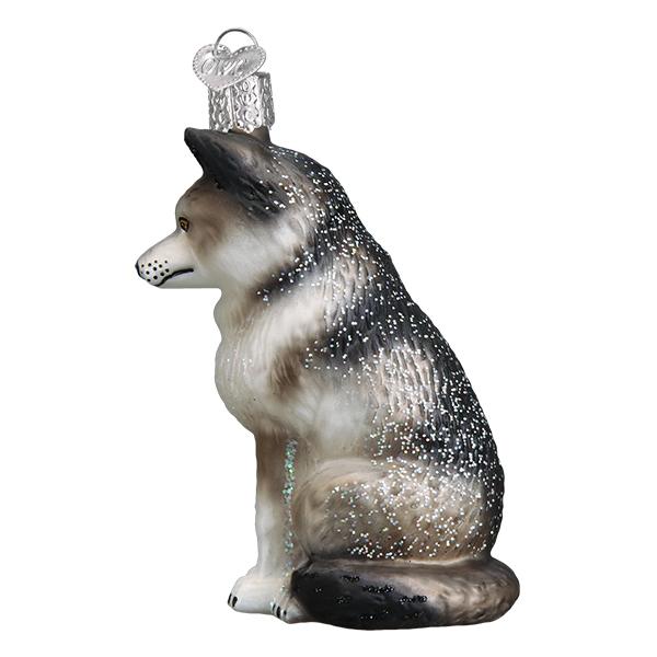 Sitting Wolf Ornament Old World Christmas