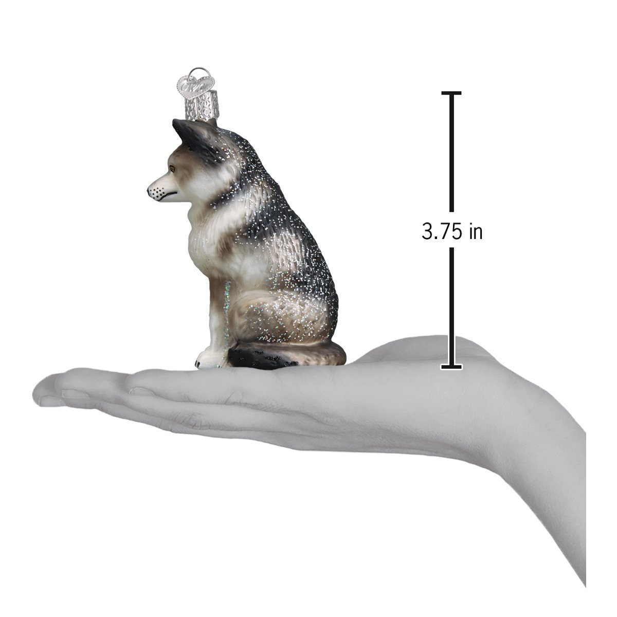 Sitting Wolf Ornament Old World Christmas