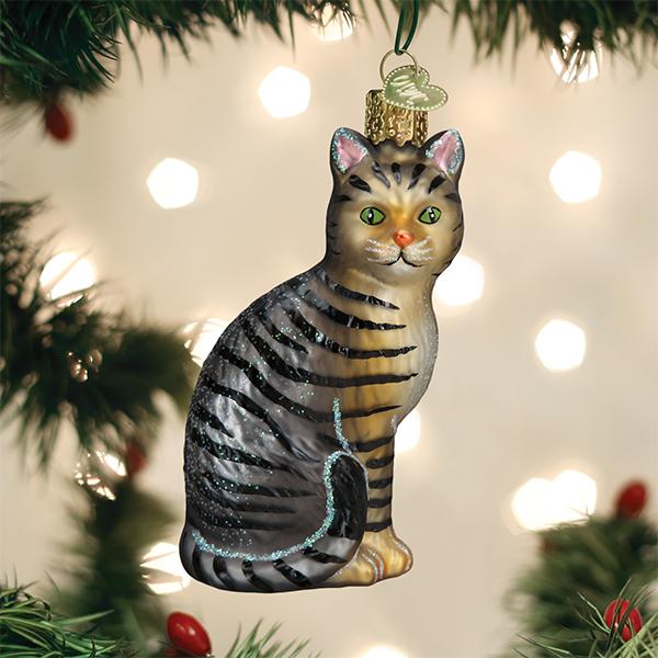 Tabby Cat ornament Old World Christmas