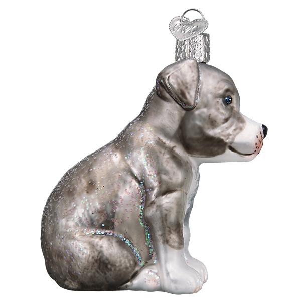 Puppy Pitbull Christmas Ornament Old World Christmas
