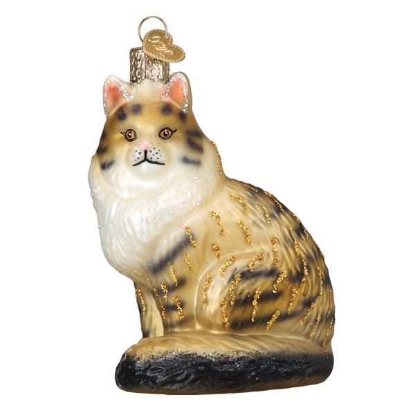 Maine Coon Cat Ornament Old World Christmas