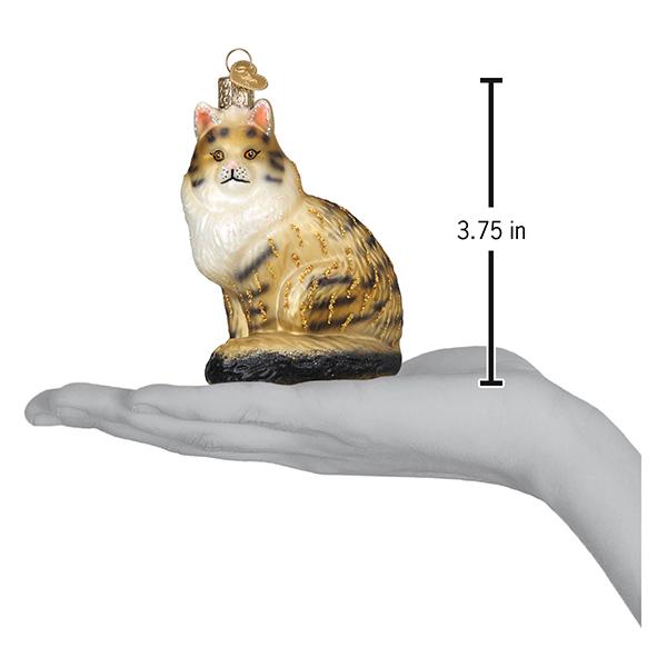 Maine Coon Cat Ornament Old World Christmas