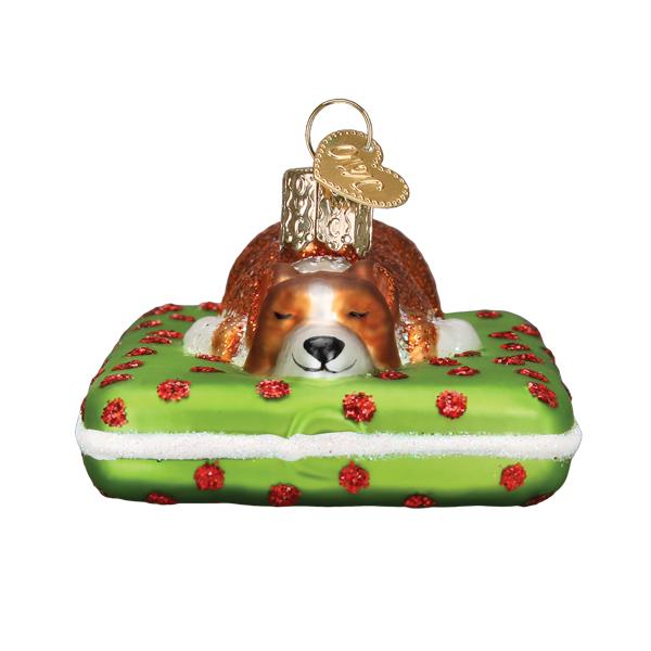 Sleepy Corgi Ornament Old World Christmas