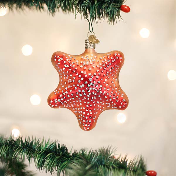 Red Starfish Ornament Old World Christmas