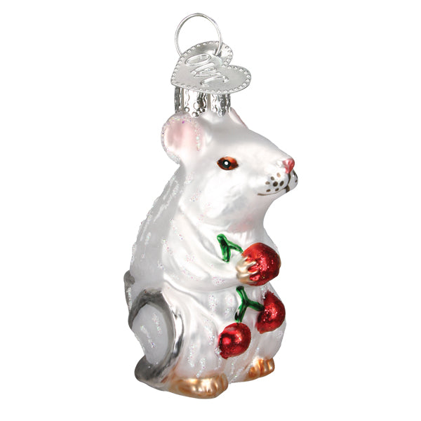 White Mouse Ornament Old World Christmas