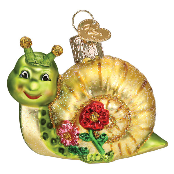 Smiley Snail Ornament Old World Christmas