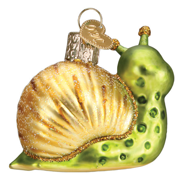 Smiley Snail Ornament Old World Christmas