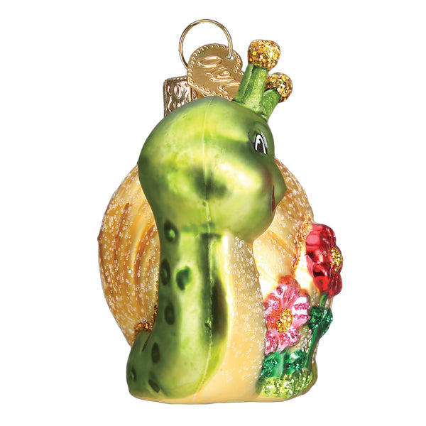 Smiley Snail Ornament Old World Christmas