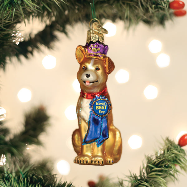 World's Best Dog Ornament Old World Christmas