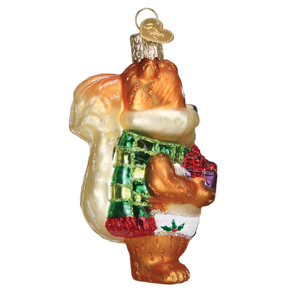 Silly Christmas Squirrel Ornament Old World Christmas