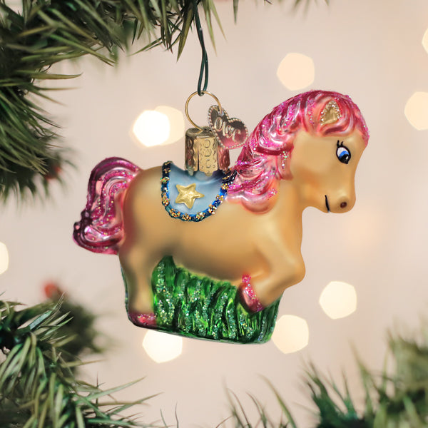 Playful Pony Ornament Old World Christmas