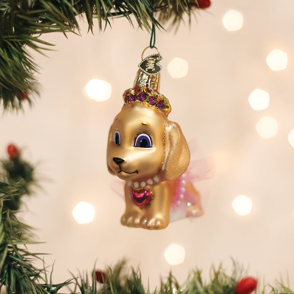 Princess Doggy Ornament Old World Christmas
