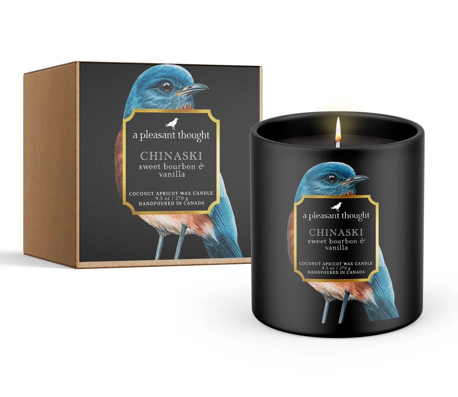 CHINASKI | SWEET BOURBON & VANILLA | RAVEN CANDLE: Cotton A Pleasant Thought