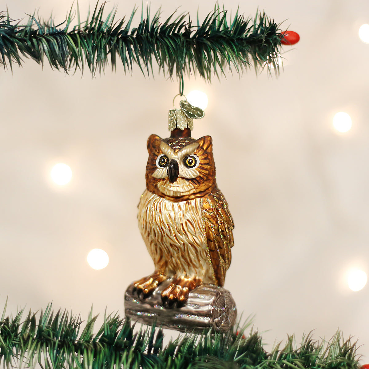 Wise Old Owl Ornament Old World Christmas