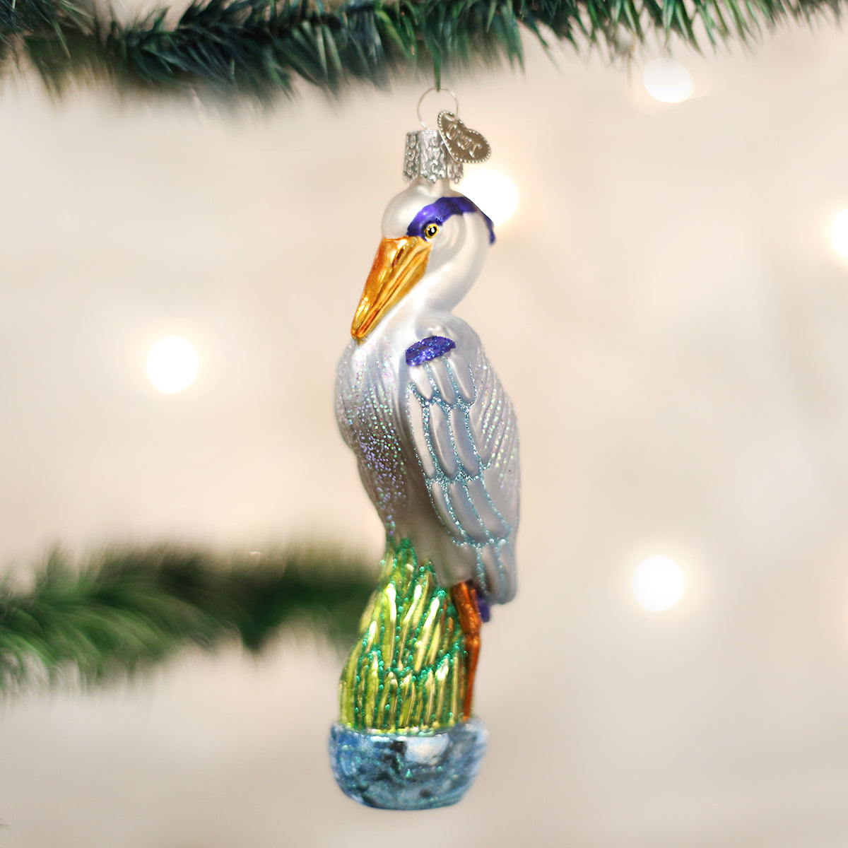 Great Blue Heron Ornament Old World Christmas