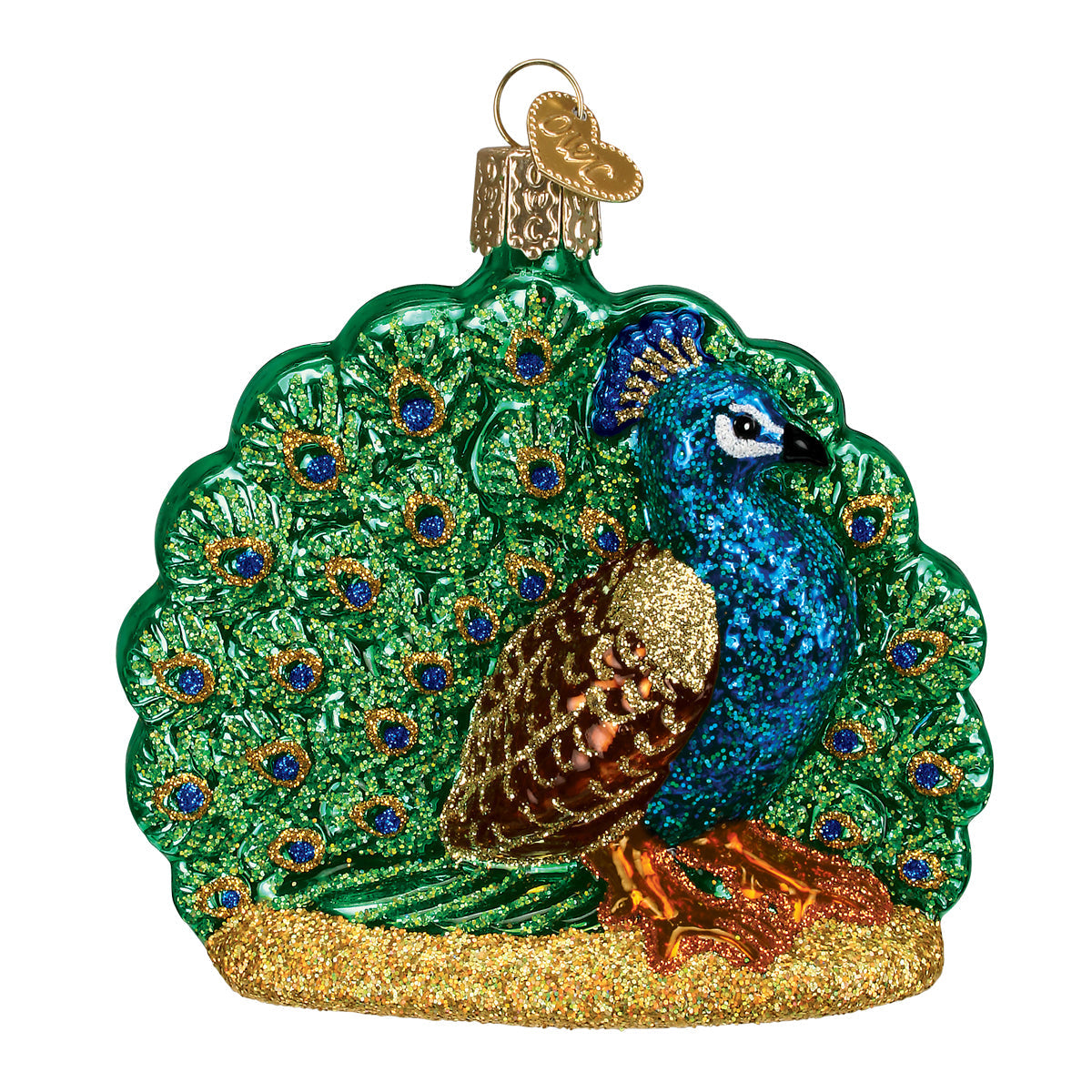 Proud Peacock Christmas Ornament Old World Christmas