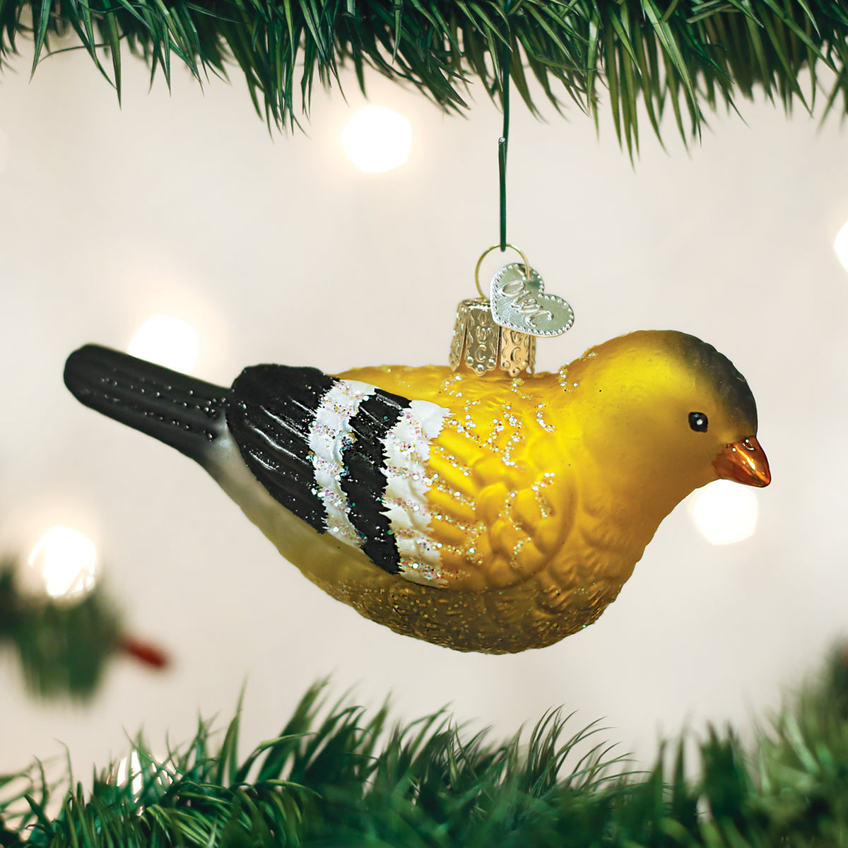 Hanging American Goldfinch Old World Christmas