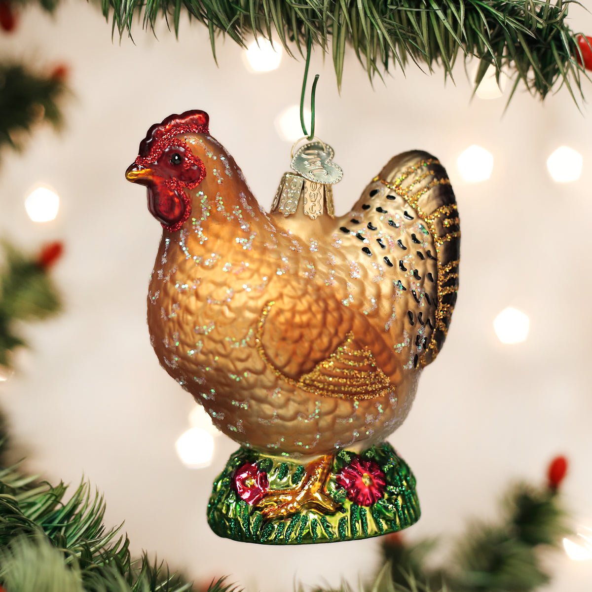 Spring Chicken Christmas Ornament Old World Christmas
