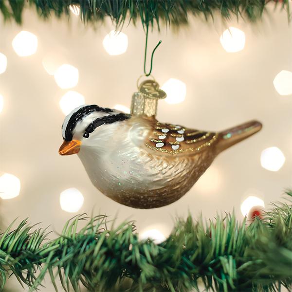 White Crowned Sparrow Old World Christmas