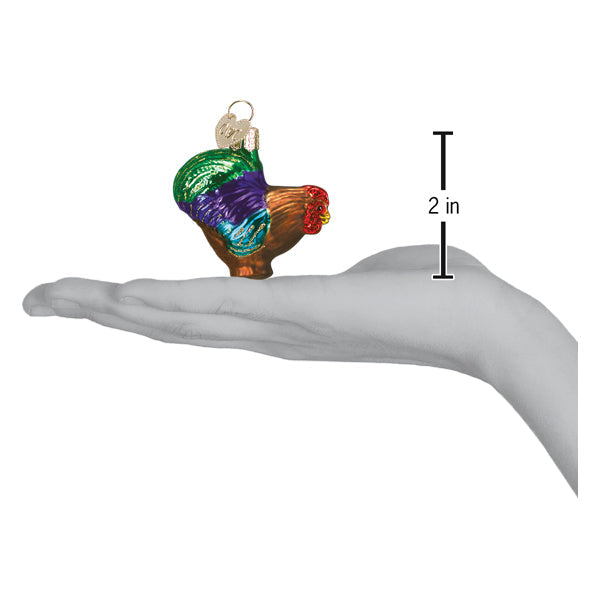 Small Rooster Ornament Old World Christmas