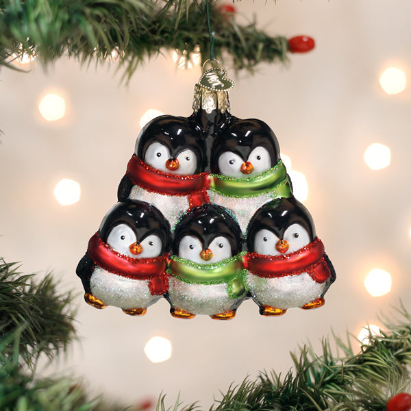 Penguin Family Of 5 Ornament Old World Christmas