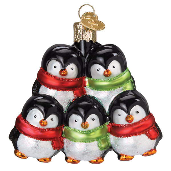 Penguin Family Of 5 Ornament Old World Christmas