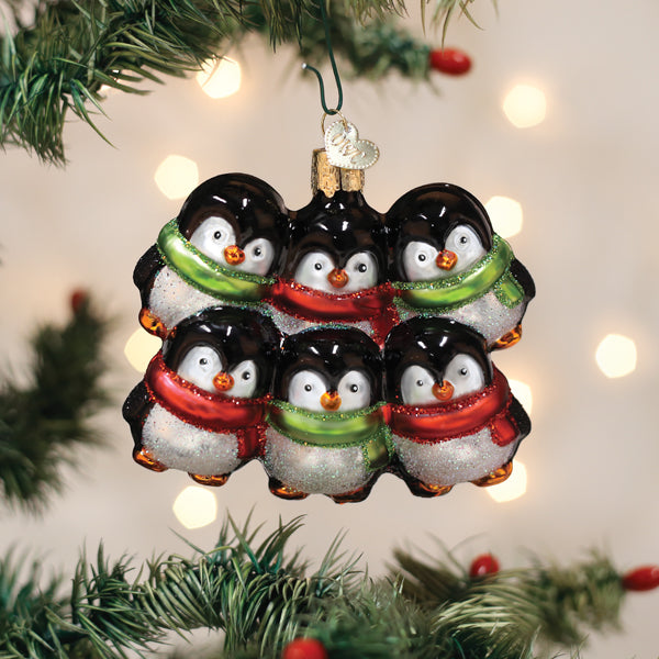 Penguin Family Of 6 Ornament Old World Christmas