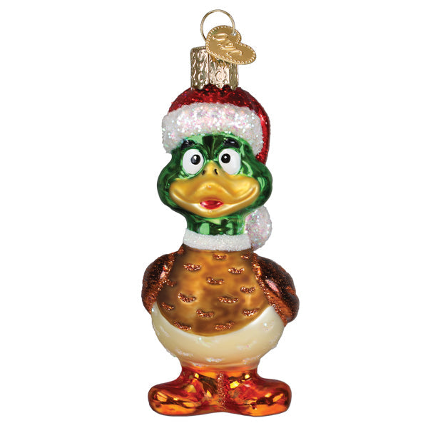 Silly Santa Duck Ornament Old World Christmas