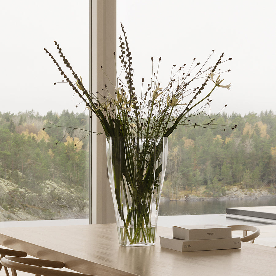 Reed Vase Clear Large Orrefors