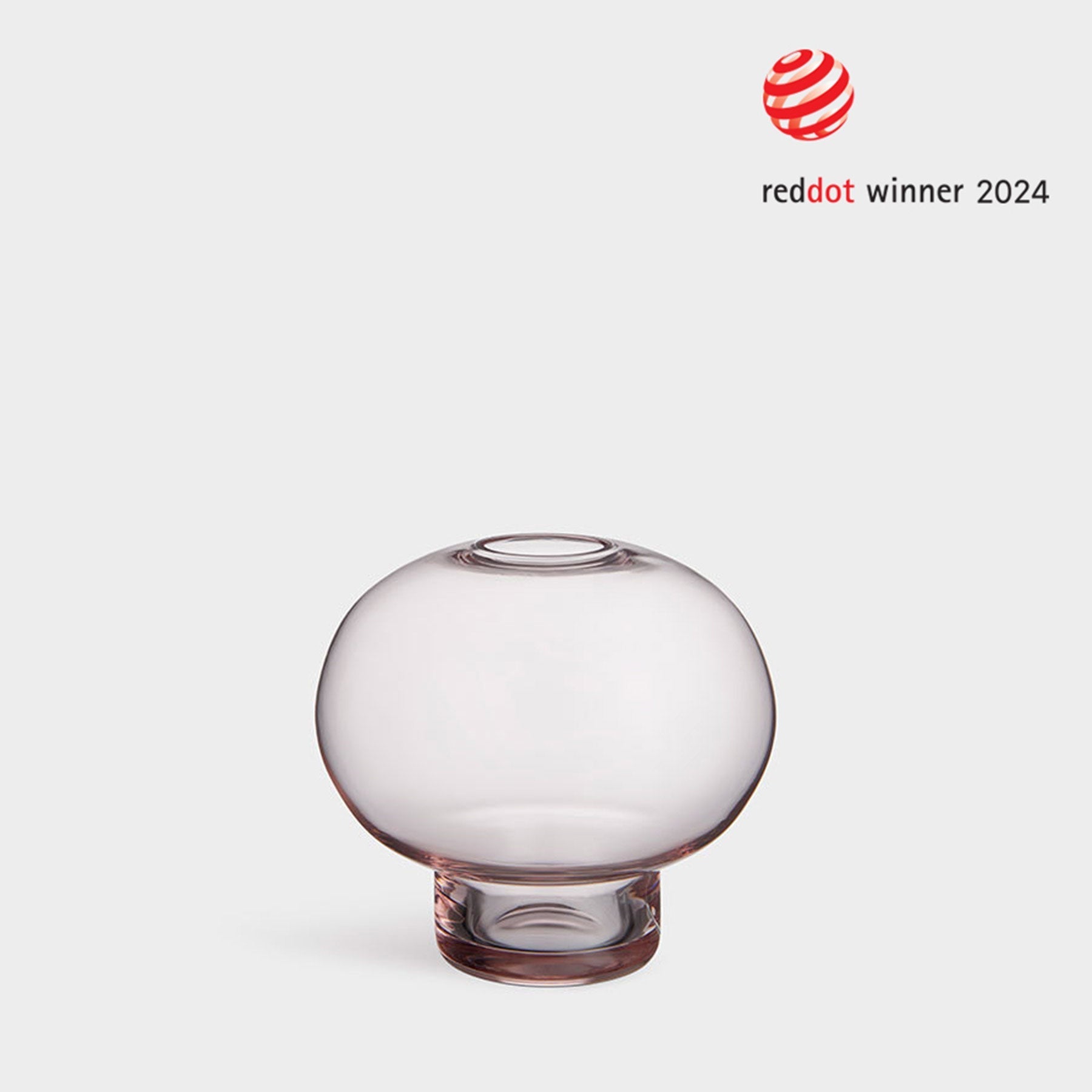 Midsummer Red Clover Vase Orrefors