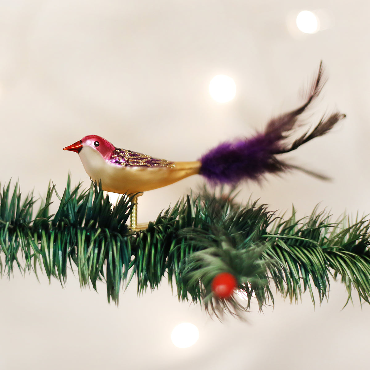Miniature Lovebird Ornament Old World Christmas