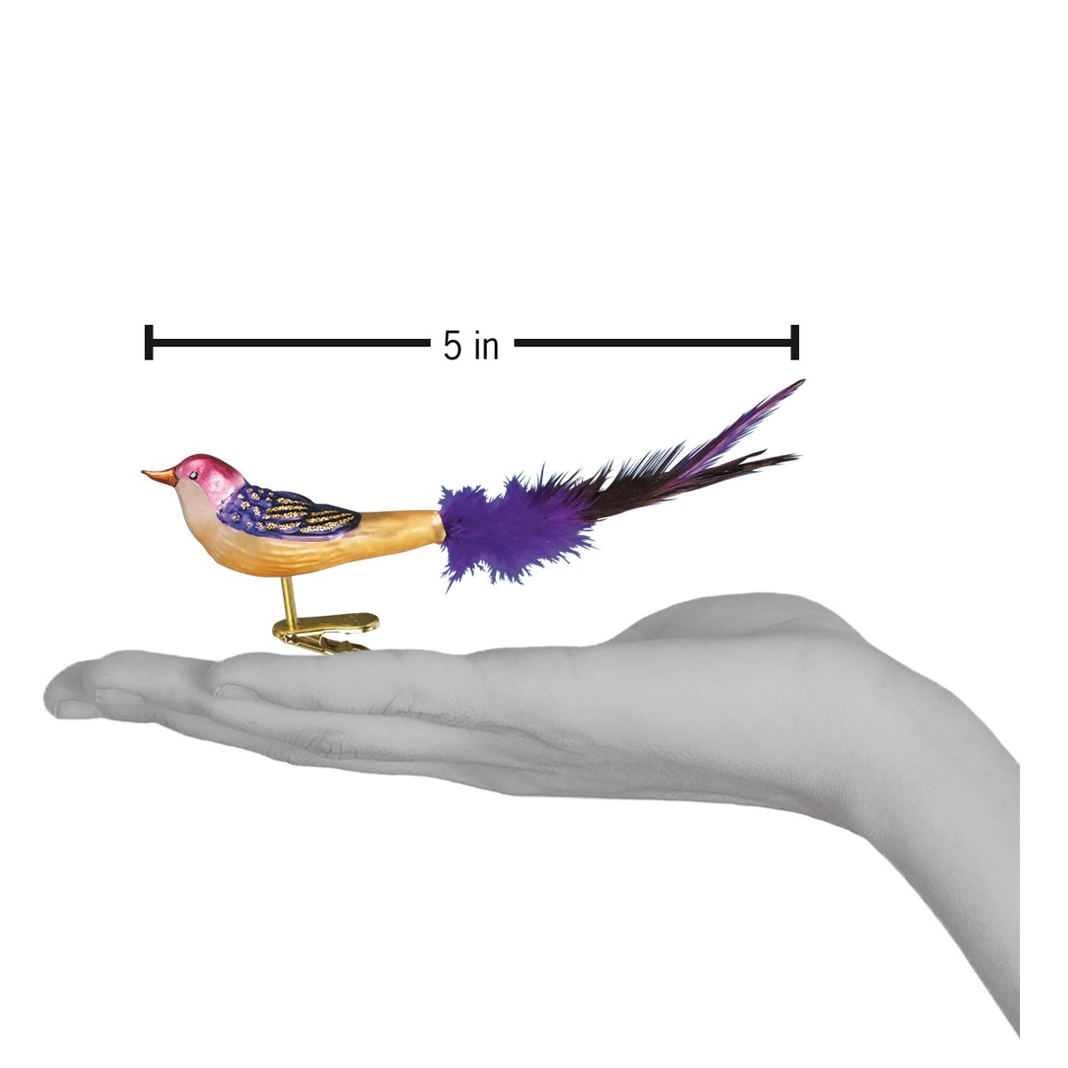 Miniature Lovebird Ornament Old World Christmas