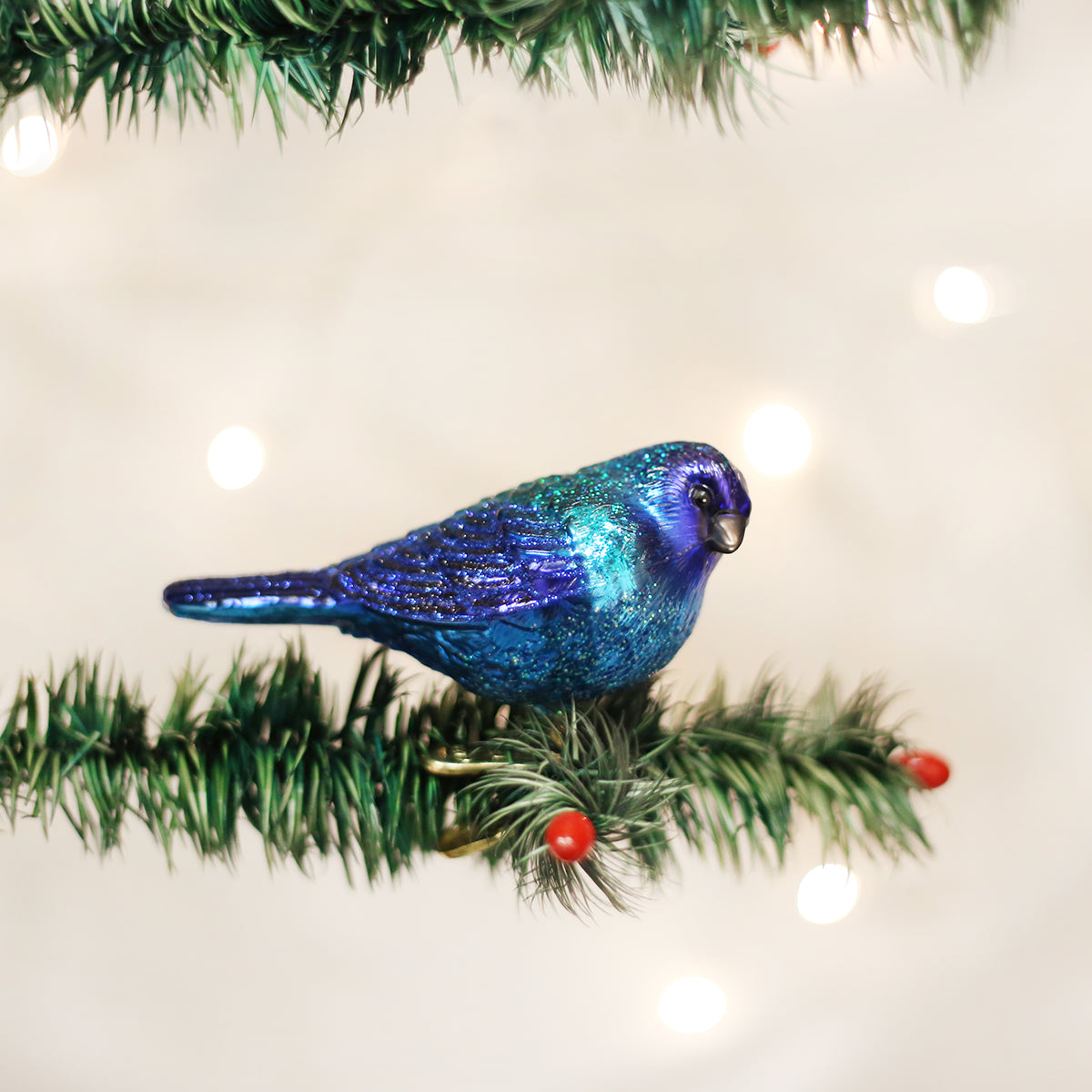 Indigo Bunting Ornament Old World Christmas