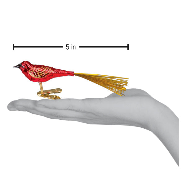 Red Lovebird Ornament Old World Christmas