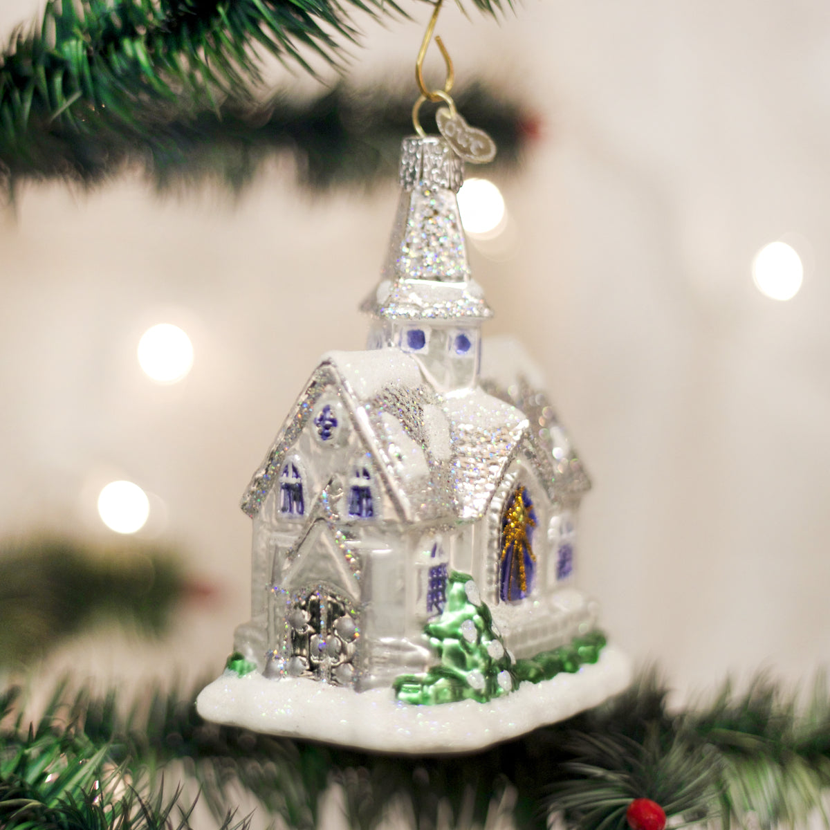 Sparkling Cathedral Ornament Old World Christmas